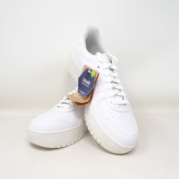 Asics Japan S Platform All White Casual VTG Shoe Sneaker Womens Size 9.5 US NEW - Picture 10 of 12